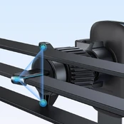 Baseus Metal Age 3 Gravity Car Mount (Air Vent Version) Cluster Juodas kaina