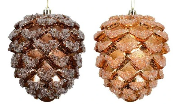 Nežinomas Christmas Tree toy Pinecone. 14 cm. plastikas