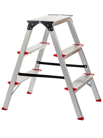 Kopėčios dvipusės buitinės 3 pakopų, 56 cm