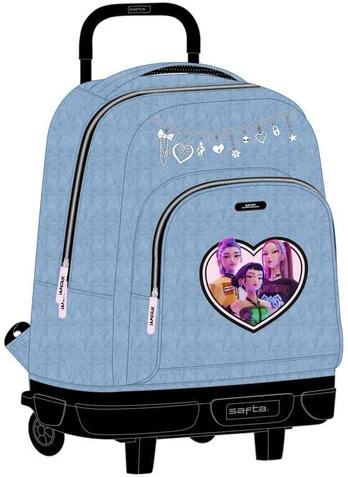 Safta Demon Hunters Kpop Huntrix compact trolley 45cm