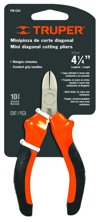 Replės Truper Diagonal Mini Cutting Pliers 17367, 110 mm