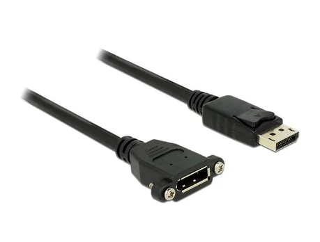 DELOCK Displayport Kabelis DP -> DP St/Bu 1.00m juodas