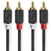 Laidas Nedis 2x RCA - 2x RCA 0,5 m