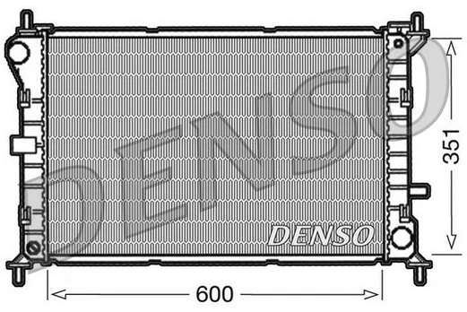 Radiatorius, variklio aušinimas DENSO DRM10051