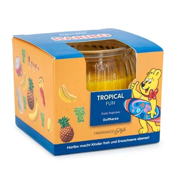 Duftkerze im Geschenkkarton Haribo Tropical Fun - 85g