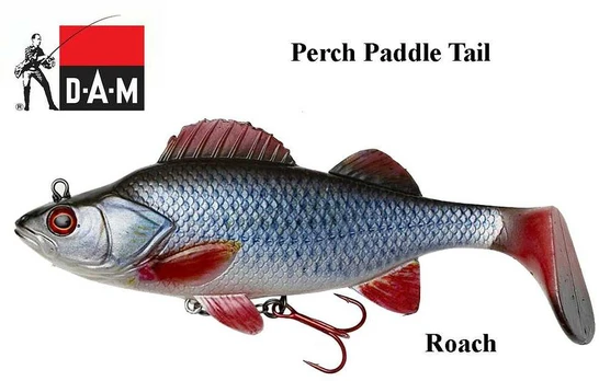 Guminukai DAM EFFZETT Natural Perch Paddle Tail Roach