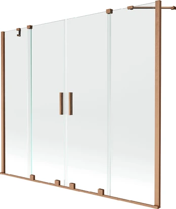 Vonios sienelė Mexen Velar Duo II, Brushed copper, 170 x 150 cm