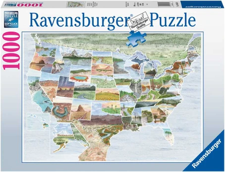 Ravensburger Dėlionė 1000 vnt. - Žemėlapis