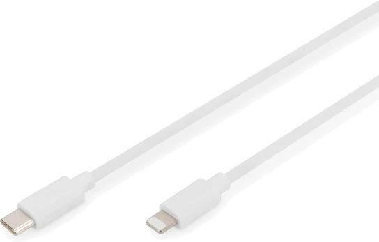 Kabelis Digitus USB-C - Lightning USB-C, Lightning, 2 m, balta