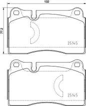 Stabdžių trinkelių rinkinys, diskinis stabdys BREMBO P 85 159 kaina