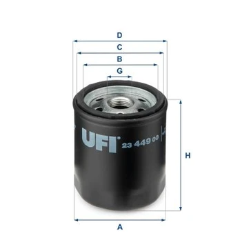 Alyvos filtras UFI 23.449.00