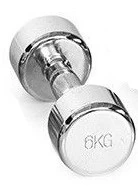 Hantelis GYMSTICK Pro Chrome Dumbbell (0,5-10kg) (Svoris: 6kg)