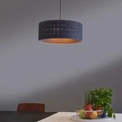 OSRAM pakabinama lempa „Decor Felt Weaving“, Ø 48 cm, pilka, veltinis E27