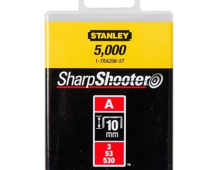 Kabės STANLEY, 10 mm , 5000 vnt, J tipas
