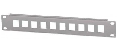 INTELLINET 10-Port Patchpanel unbestückt 10" 1 HE grau