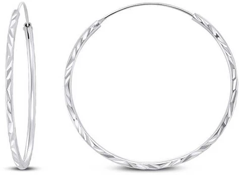 Brilio Silver Timeless sidabrinis round earrings EA01