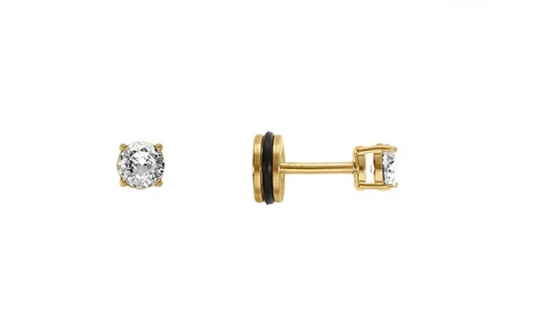 Kalace Small auksinis-plated stones with clear crystal 110691J