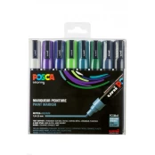 Posca - PC5M - Medium Tip Pen - Cool colors, 8 pc /Arts and Crafts /Multi kaina