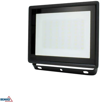 Bemko 50W LED prožektorius KASTEL, juodas, 4000K, IP65, 110°