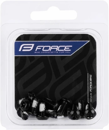 FORCE disc screws TORX 25, set of 12, juodas
