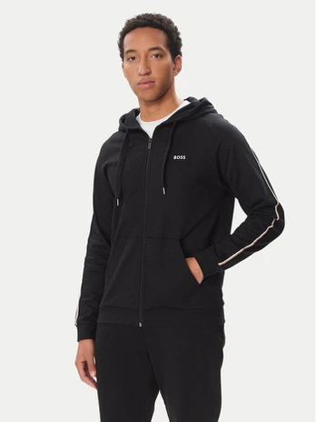 BOSS Džemperis Iconic 50571159 Juoda Regular Fit