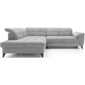Kampinė sofa Inferne, šviesiai pilka