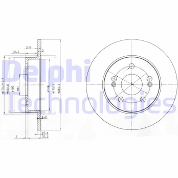 Stabdžių diskas DELPHI BG2698