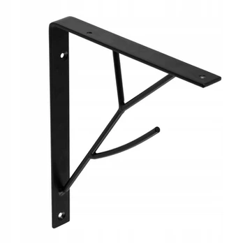 Shelf support TREE, 20x17 cm, juodas mat