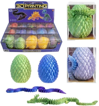 3D kiaušinis su drakonu arba gyvate 10 cm