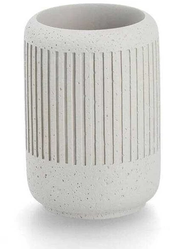Puodelis na szczoteczki CEMENT, Ø 7 cm