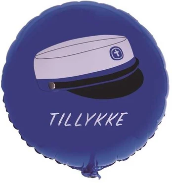 Scanseason As Blå folieballon med studenterhue