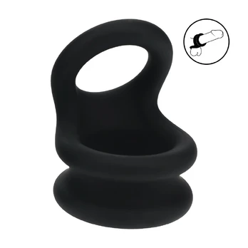 LEVELZ Wide Double O Silicone Dual Loop Enhancer S Black