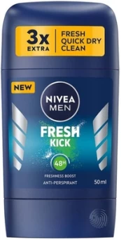 Pieštukinis dezodorantas Nivea Men Fresh Kick, 50ml kaina