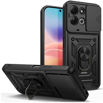 Juodas dėklas Xiaomi Redmi 17 4G / 5G telefonui "Tech-Protect Camshield Pro"