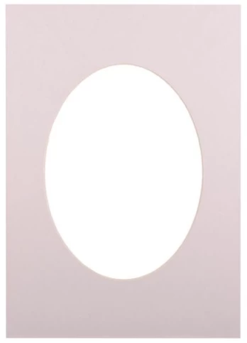 Passepartout 15x21, light grey oval