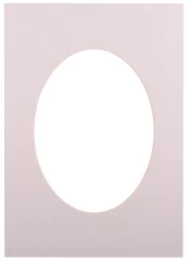 Passepartout 15x21, light grey oval kaina