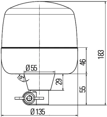 stroboskopo tipo švyturėlis HELLA 2XD012 878-011