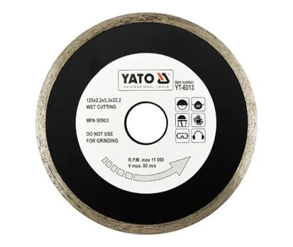 YATO PILNAS DEIMANTINIS DISKAS 125 x 22,2 mm 6013