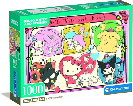 Dėlionė Clementoni CLE puzzle 1000 Compact HelloKitty 37118