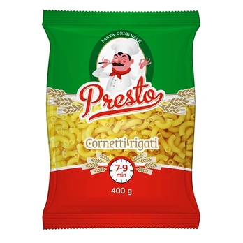 Makaronai CORNETTI RIGATI PRESTO, 400 g