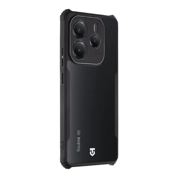 Tactical Quantum Stealth Cover for Xiaomi Redmi Note 14 5G Clear|Juodas