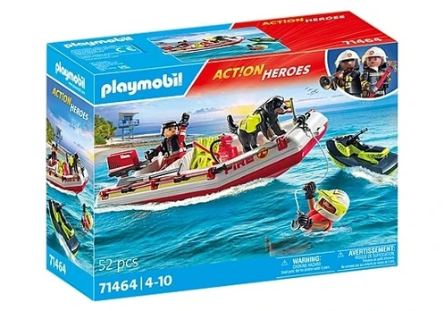 Playmobil - Fireboat with Aqua Scooter (71464)