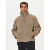 BOSS Odinė striukė Jocamp 50547546 Smėlio Relaxed Fit