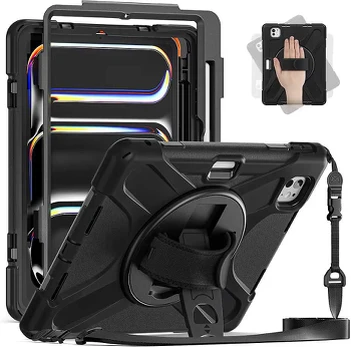 Insmat Ruggered Armor -suojakotelo, Apple iPad Pro 13 2024, musta