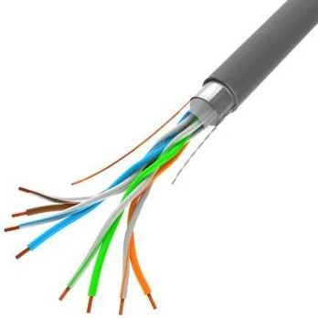 Lanberg kabelis LAN FTP 100Mb/s 100m drut CCA pilka