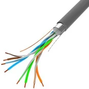 Lanberg kabelis LAN FTP 100Mb/s 100m drut CCA pilka kaina