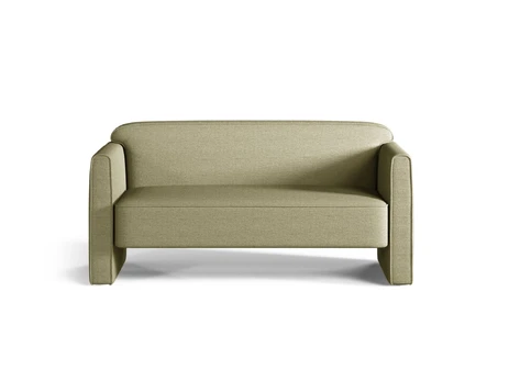 Sofa, "Abby", 2 Seats, 140x80x69, Olive