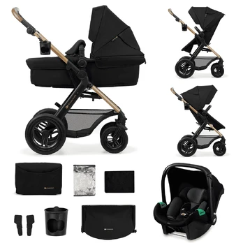 Universalus vežimėlis KinderKraft Moov 2 4in1, juodas