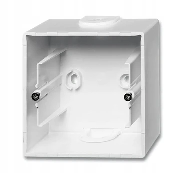 Paviršinis adapteris 1-vietis baltas 1701-94-507 Abb Basic55
