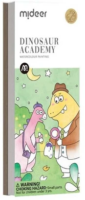 Mideer Spalvinimo akvarele knygelė Dinozaurai